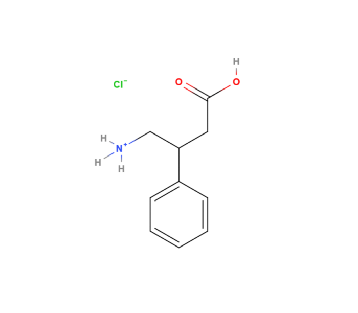 phenibut hydrochloride molecule